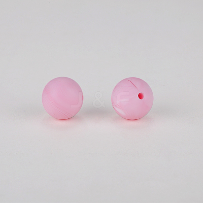 Round Silicone Focal Beads SI-JX0046A-56-1