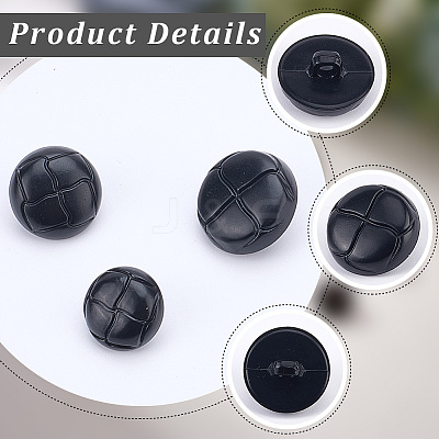 90Pcs 3 Styles Plastic Buttons BUTT-CY0001-10A-1