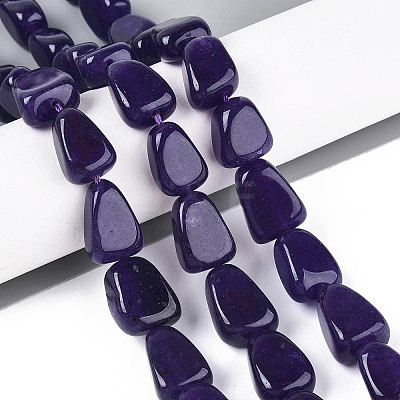 Natural White Jade Beads Strands G-N354-02A-01-1