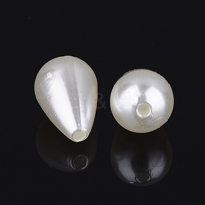 ABS Plastic Imitation Pearl Beads X-MACR-G003-1-1