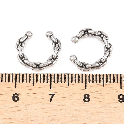 316 Stainless Steel Hoop Nose Rings AJEW-C044-05C-AS-1