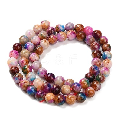Natural White Jade Beads Strands G-Z097-A01-6mm-A-1