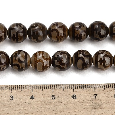 Tibetan Style dZi Beads Strands GG-CBA4812-B06-10MM-1