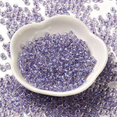6/0 Transparent Inside Colours Glass Seed Beads SEED-P006-01A-14-1