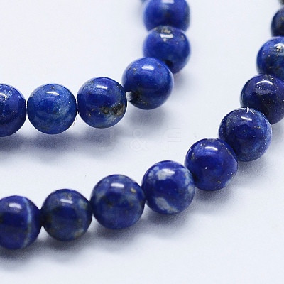 Natural Lapis Lazuli Beads Strands G-E465-4mm-01-1