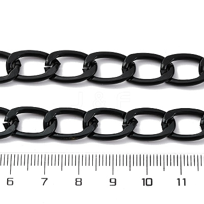 Oxidation Aluminum Faceted Curb Chains CHA-TAC0003-01EB-C-1