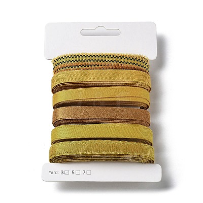 18 Yards 6 Styles Polyester Ribbon SRIB-C001-E03-1