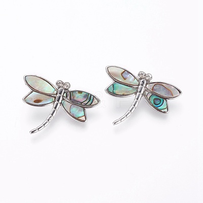 Abalone Shell/Paua Shell Pendants SSHEL-L008-71P-1