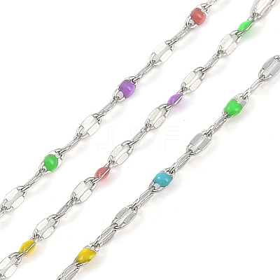 Brass Dapped Chains AJEW-Q153-03P-03-1