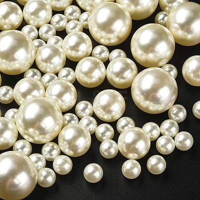 High Luster ABS Plastic Imitation Pearl Beads OACR-YW0001-45-1
