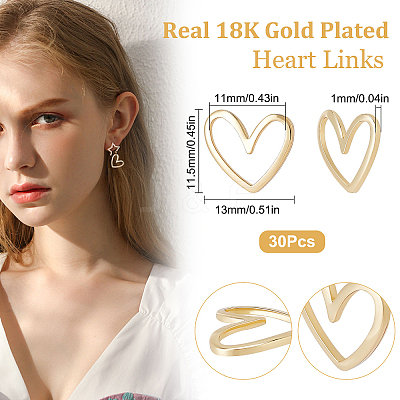 30Pcs Brass Linking Rings KK-BBC0001-60-1