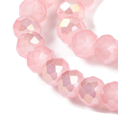 Baking Electroplate Glass Beads Strands DGLA-A039-J10mm-B08-1