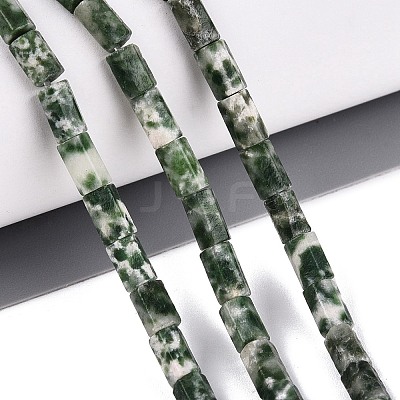 Natural Green Spot Jasper Beads Strands GG-N002-01A-28-1