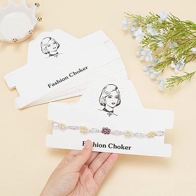 Cardboard Necklace Display Cards CDIS-FG0001-43-1