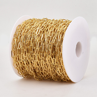 Brass Paperclip Chains CHC-S008-001B-G-1