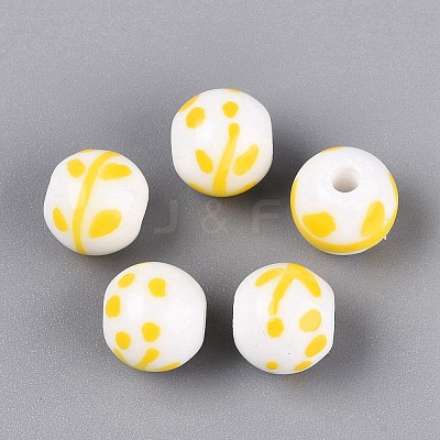 Handmade Porcelain Beads PORC-N012-12A-1