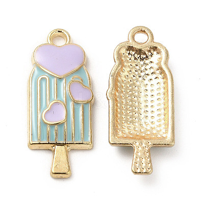Summer Theme Alloy Enamel Pendants ENAM-B050-06G-04-1