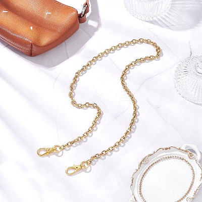 304 Stainless Steel Cable Chain Purse Chains AJEW-BA00159-02-1
