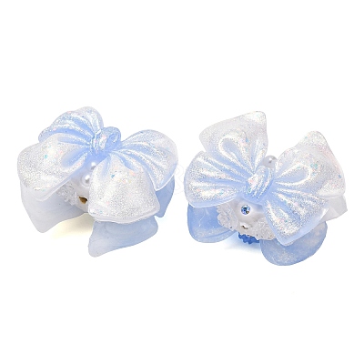 Luminous Opaque Resin & Rhinestone & Polymer Clay Beads RE-CBA1913-02C-1