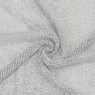 Aluminum Rhinestone Mesh Sheets DIY-WH0816-125-1