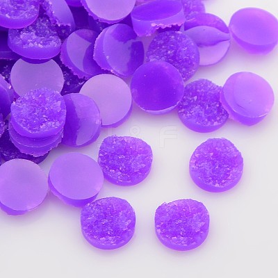 Druzy Resin Cabochons CRES-S040-12mm-10-1