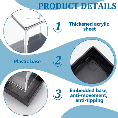 Rectangle Plastic Storage Box CON-WH0086-122-1