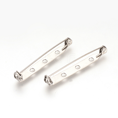 Non-Tarnish 304 Stainless Steel Pin Brooch Back Bar Findings STAS-Q184-04D-1