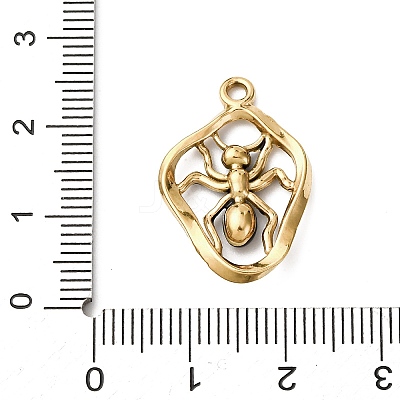 304 Stainless Steel Enamel Pendants STAS-B101-02G-02-1