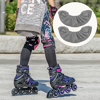 Velvet Ice Skate Guards AJEW-WH20022-85C-04-1