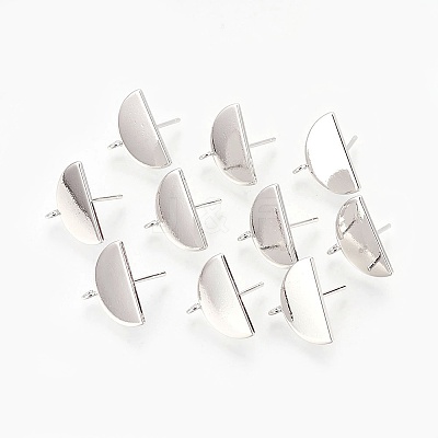 Brass Stud Earring Findings LS-KK-P160-06P-NF-1