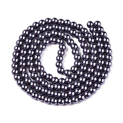 Baking Paint Glass Pearl Bead Strands HY-Q003-3mm-73-1