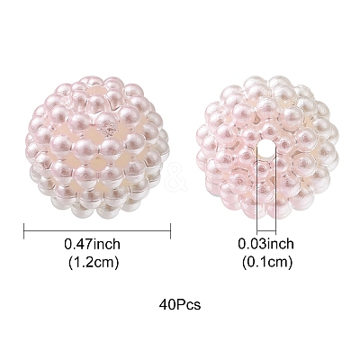 Imitation Pearl Acrylic Beads OACR-FS0001-42D-1