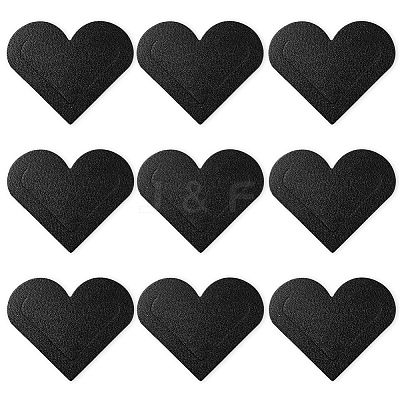 10Pcs PU Leather Heart Corner Protectors AJEW-CL0001-17C-1