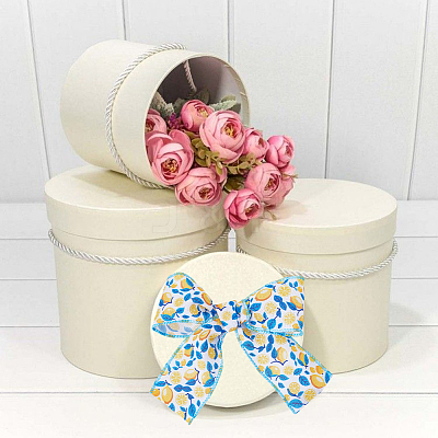 2 Rolls Burlap Ribbons SRIB-WH20009-007-1