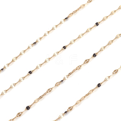 3.28 Feet Handmade Stainless Steel Dapped Chains X-CHS-D026-16G-G-1