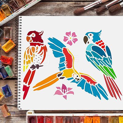 Large Plastic Reusable Drawing Painting Stencils Templates DIY-WH0202-198-1