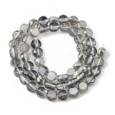 Electroplate Glass Beads Strands X-EGLA-L045-G-PL04-1