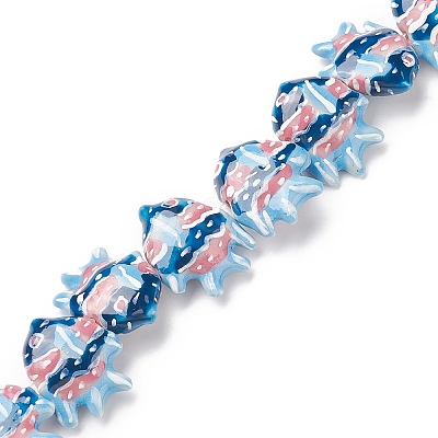 Handmade Porcelain Beads X1-PORC-G002-54F-1
