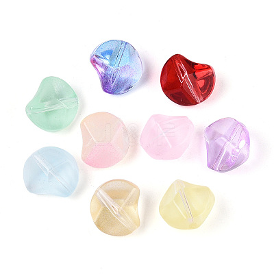 Baking Paint Transparent Glass Beads DGLA-N018-05-1