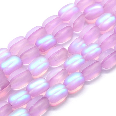 Synthetic Moonstone Beads Strands G-E503F-B-1