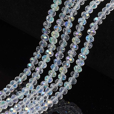 Electroplate Glass Beads Strands EGLA-A044-T2mm-L19-1