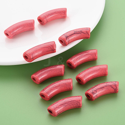 Opaque Crackle Acrylic Beads MACR-S372-001N-005-1