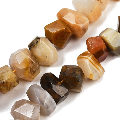 Natural Yellow Botswana Agate Beads Strands G-F796-D01-01-1