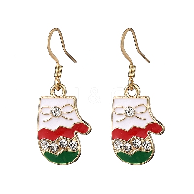 Alloy Enamel Dangle Earrings EJEW-JE06606-1