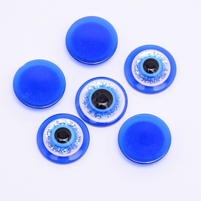 Transparent Flatback Resin Cabochons RESI-WH0009-76G-1
