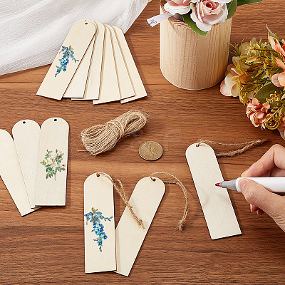 DIY Wood Bookmarks Making Kits WOOD-SP0001-21A-1