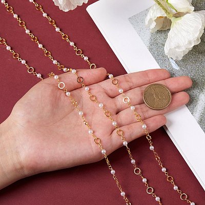 Brass Handmade Beaded Chain CHC-SZ0001-21-1
