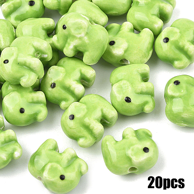 20Pcs Handmade Porcelain Beads PORC-YW0001-71C-1