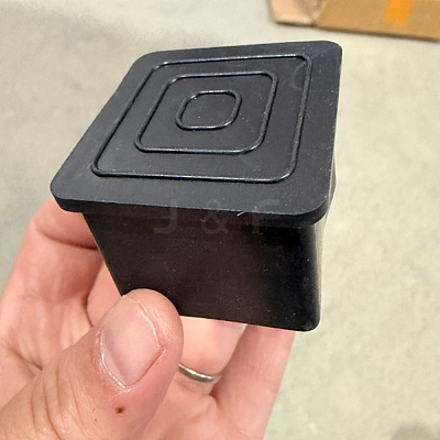 Square Shaped Plastic Furniture Leg Covers KY-WH0048-34C-1