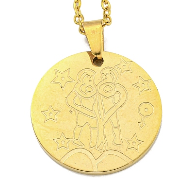 Constellation Pendant Necklaces LS-NJEW-S422-04G-03-1